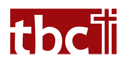 tbc logo on red with cross symbol
